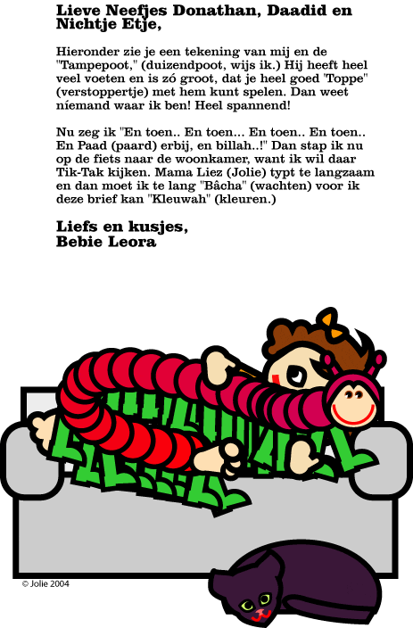 Leora speelt verstoppertje