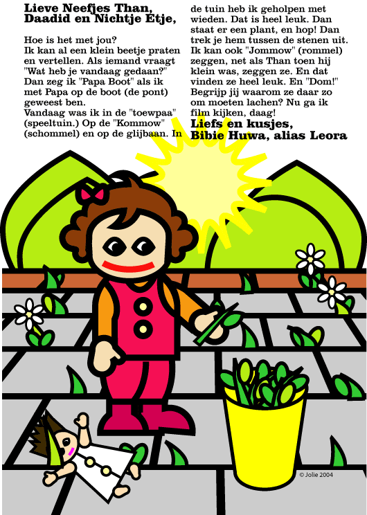 Leora in tuin