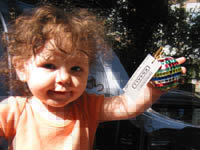 fotootje baby met kaartje