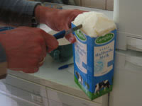 fotootje bevroren melk