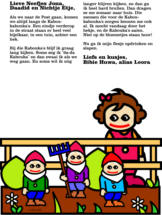 Leora kijkt Kabouka's