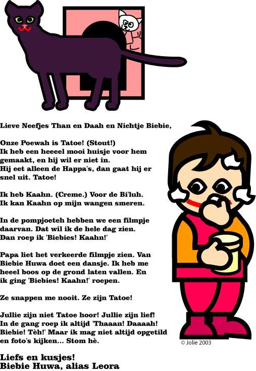 Leora heeft creme