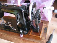 antieke naaimachine
