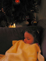 Leora slaapt uit