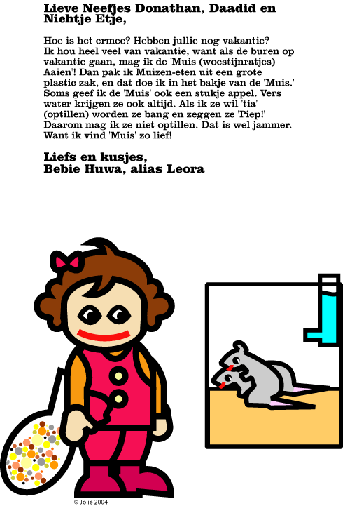 Leora mag de Muis aaien