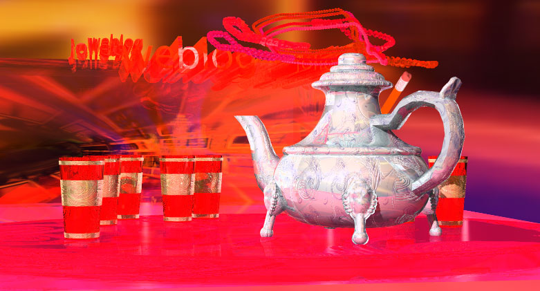 maroc theepot en glazen