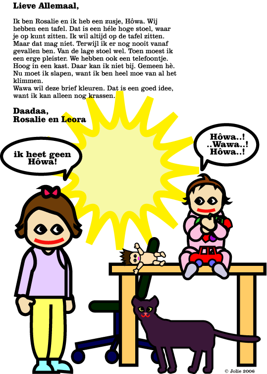 Rosalie schrijft ook een brief