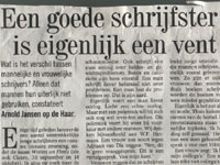 A J op de Haar, 151205, Volkskrant