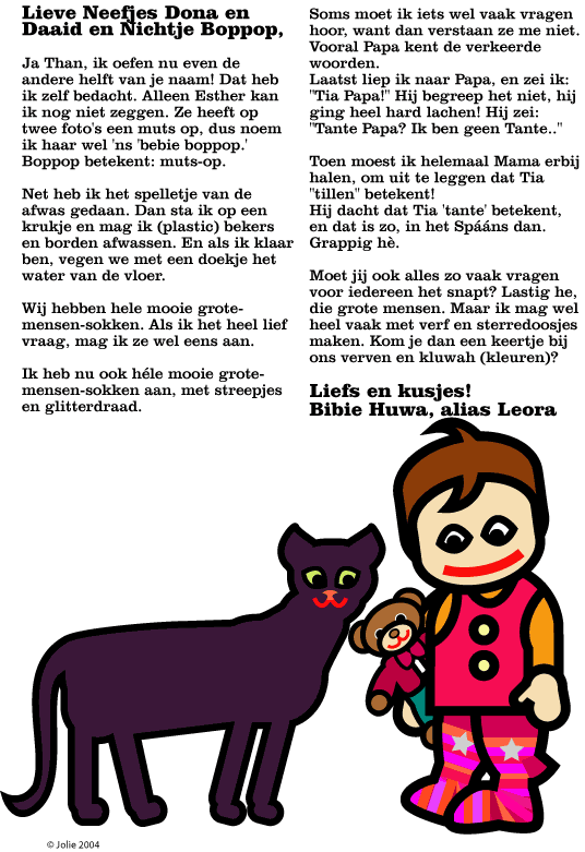 Leora met sokken